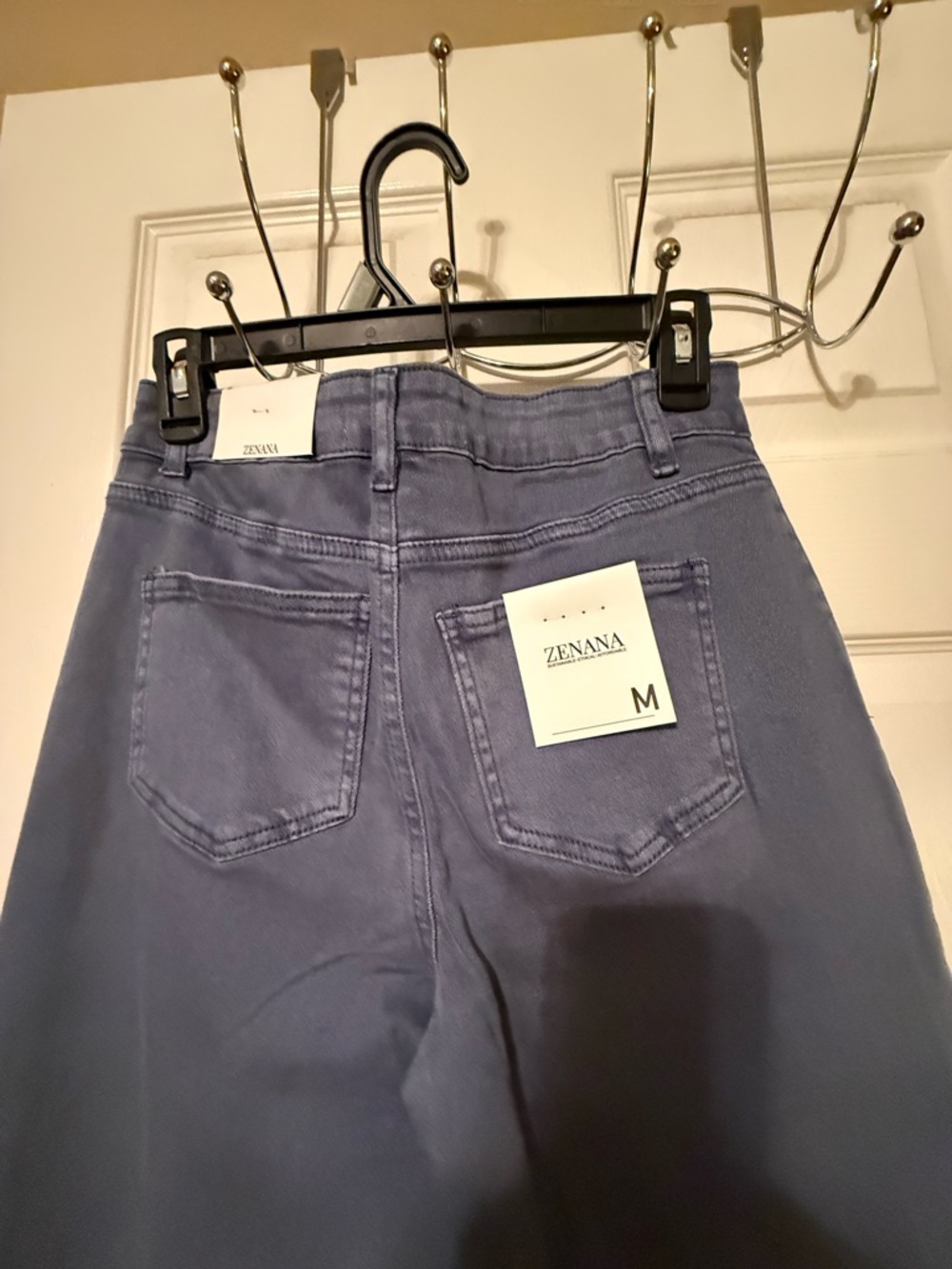 Zenana Outfitters High-Rise Jeans in Dusty Lavender Blue